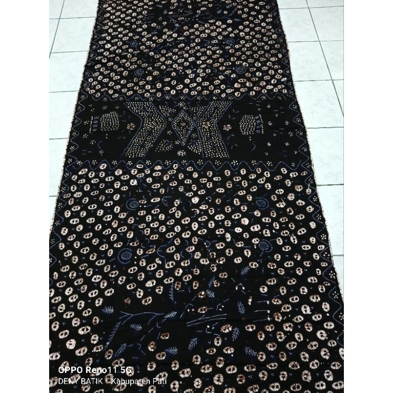 SARUNG BATIK TULIS ASLI BAKARAN PATI MOTIF KAWUNG WIT