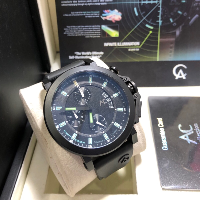 JAM TANGAN PRIA ALEXANDRE CHRISTIE 9200NMC /AC 9200 NMC night vision [Collection]