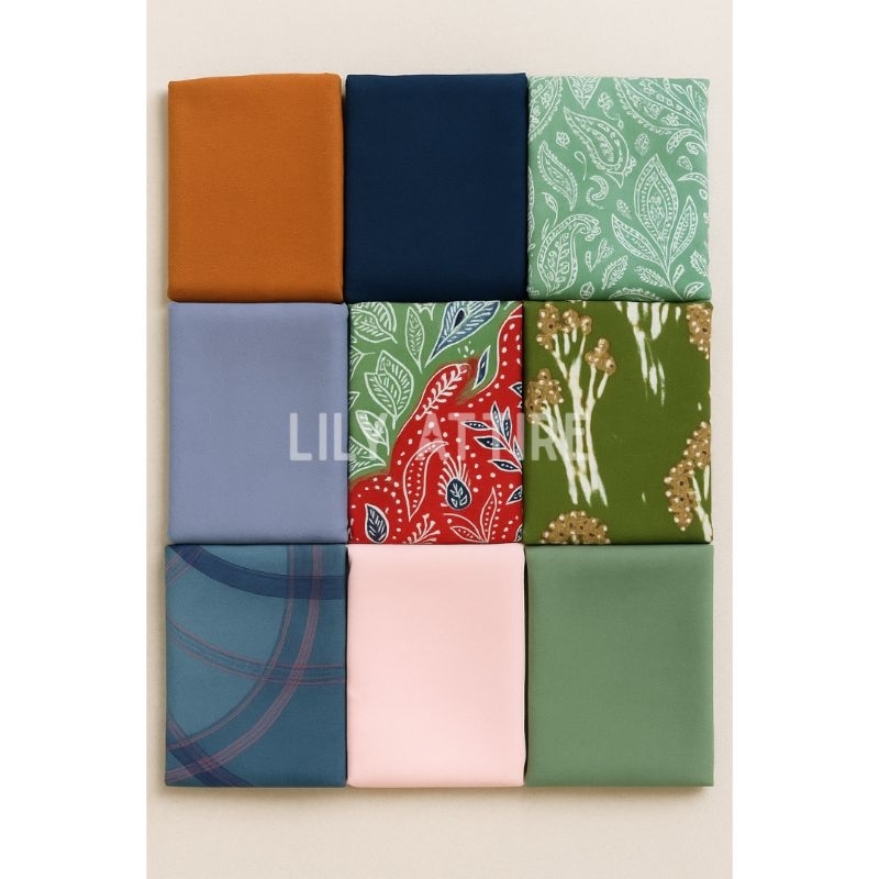 LilyAttire - Kain Perca Random Kiloan | Motif Random | Kain Perca Murah