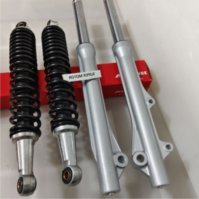 Shock depan & belakang Supra Fit New shock depan + belakang Supra Fit New original