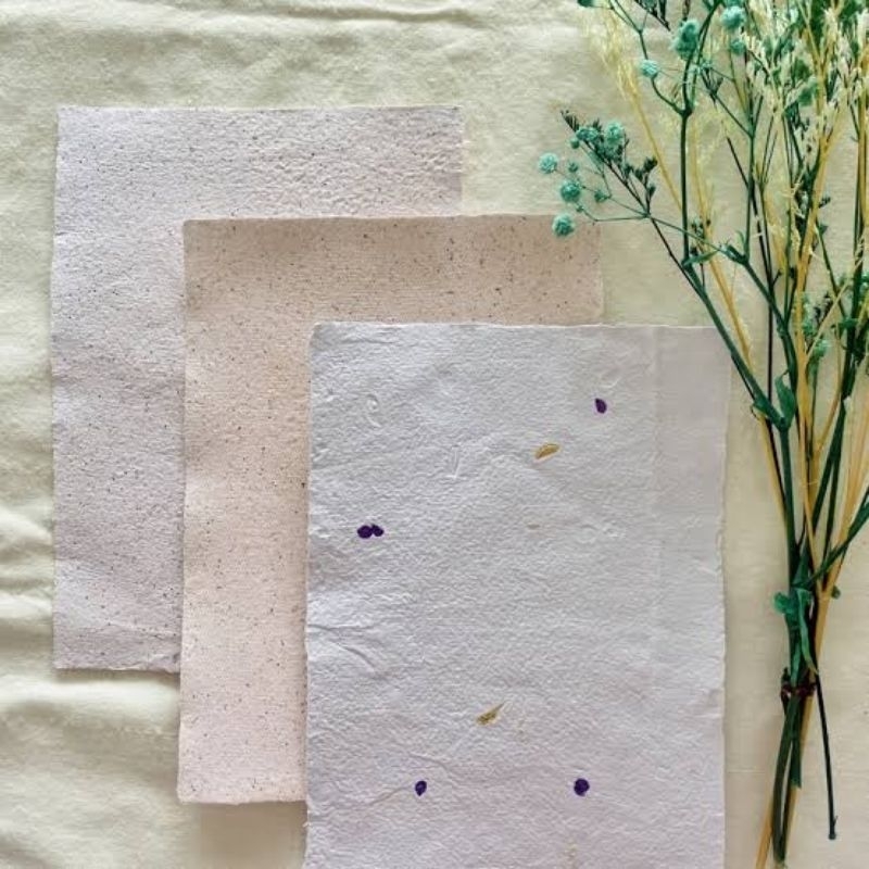 

papper handmade (kertas daur ulang)