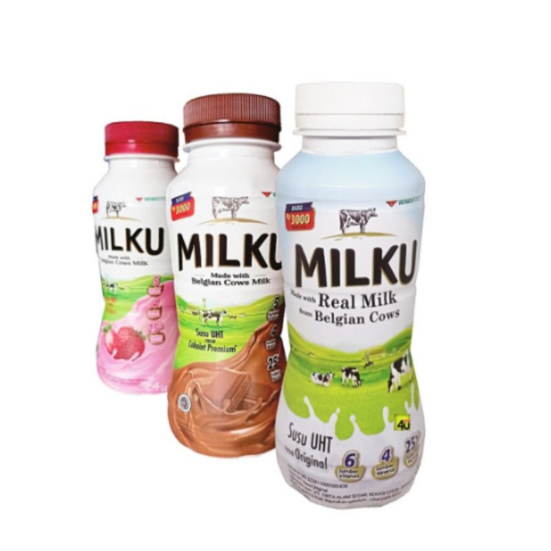 

Milku Susu UHT Botol 200ml