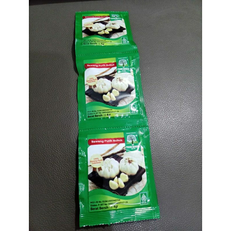 

Bawang putih bubuk garlic powder 3 sachet asli 100% bawang putih