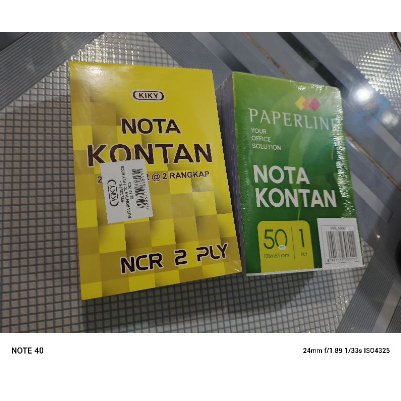 

( 1 pak isi 10 ) nota kontan