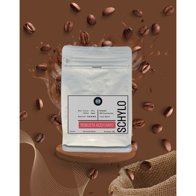 

Schylo Roastery Biji Kopi Bubuk Robusta Aceh Gayo 100gr - VOLTZ STORE