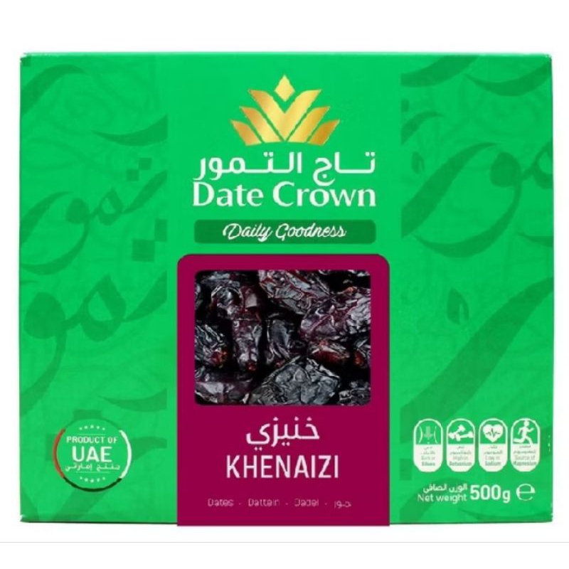 

Kurma Date Crown Kheinazi 500gr box