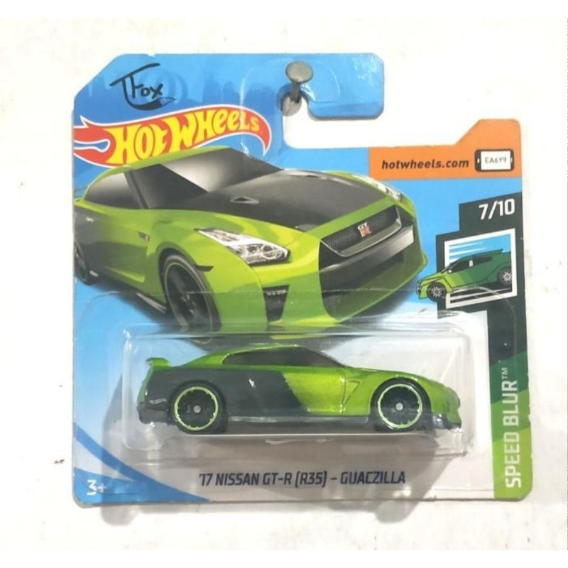 Hot Wheels 17 Nissan GTR (R35) GUACZILLA Short Card