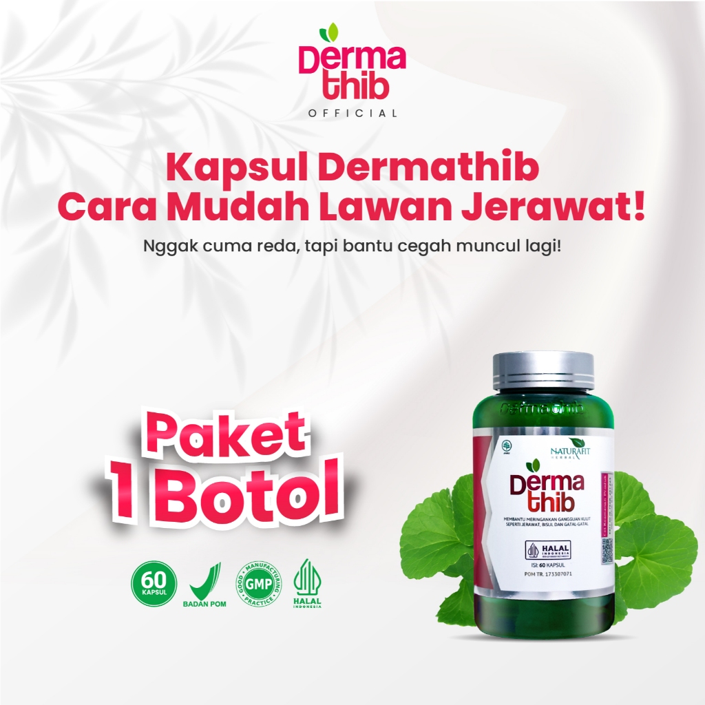 Dermathib Kapsul Acne Treatment Herbal Premium Obat Atasi Jerawat Dan Bekas Jerawat Dari Dalam