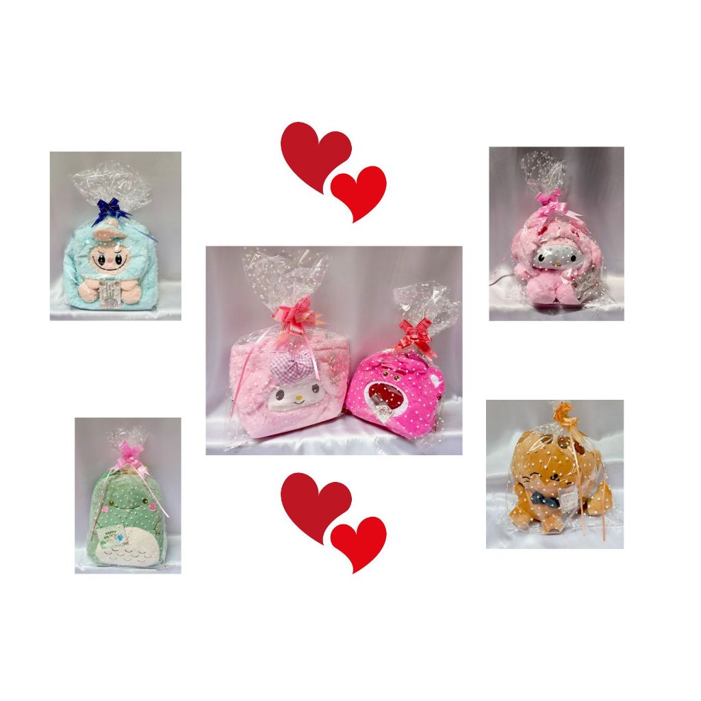 

Tambahan pembungkus kado plastik transparan motif + pita cantik