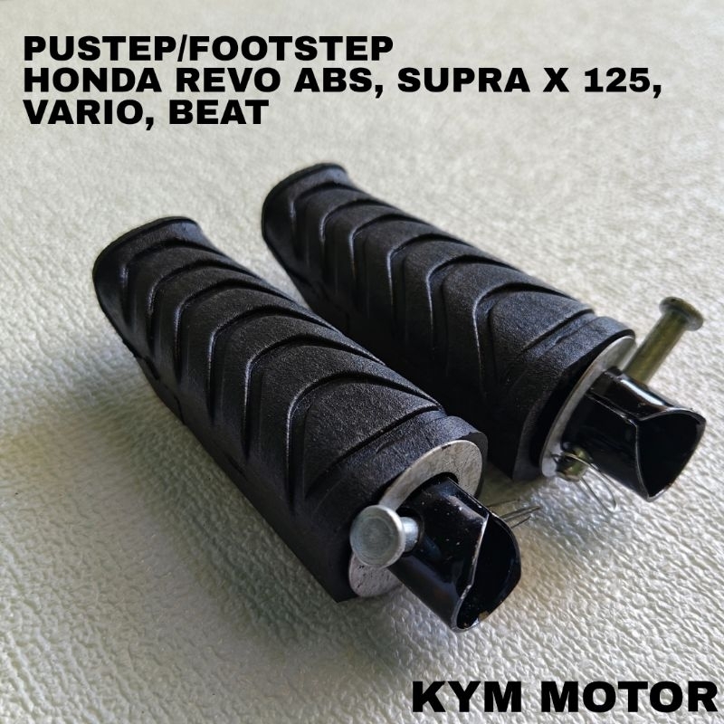 Karet Pustep Footstep Postep Pijakan Kaki Belakang Motor Revo Absolute 110 Fit Fi Supra X 125 Beat V