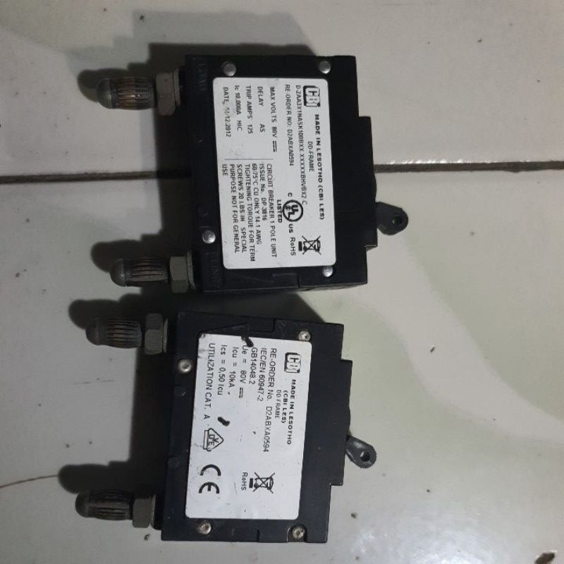 Circuit Breaker mcb dc 125 80v