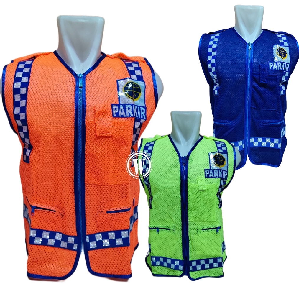 KODE V79J Rompi Parkir Pria Keren Bahan Jaring Murah Terbaru
