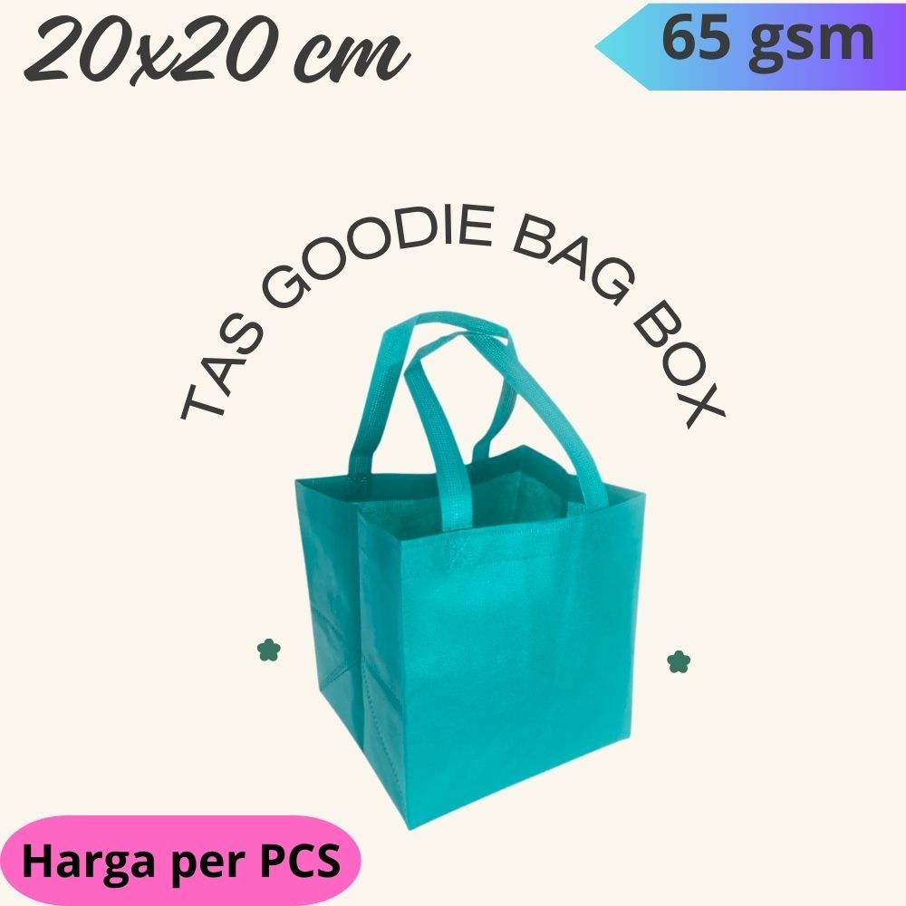 

Tas spunbond goodie bag Box Dus (Harga per PCS) Tas Box Dus pres Uk (20x20 | Tas Kotak Nasi | Tas Box Hajatan