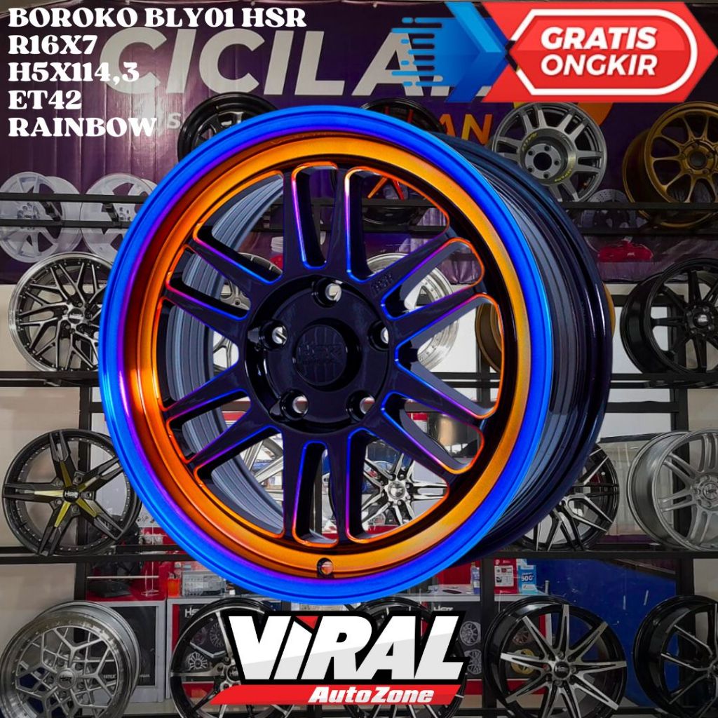 Velg Mobil INNOVA , BRV , STARGAZER , XPANDER , HSR BOROKO BLY01 RING 16 R16 MURAH