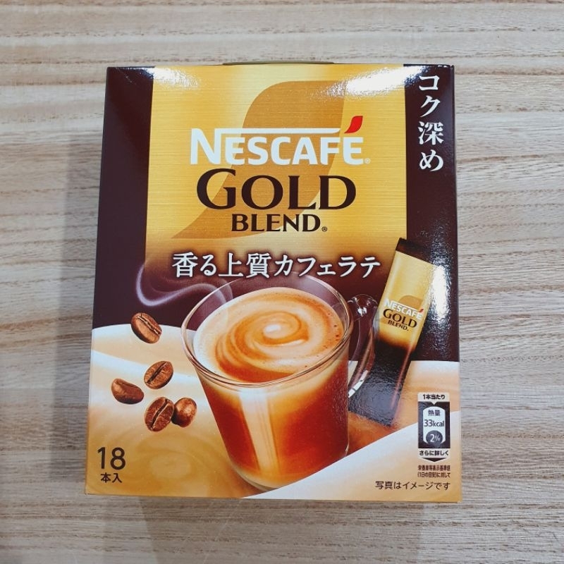 

Nescafe Japan Gold Blend Coffee - Dark Cafe Latte (1 box isi 18 sachet)