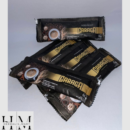 

GARAGA Coffee | Kopi Stamina Pria Herbal | Kopi Kuat Rasa Caramel | Kopi Kuat Herbal Aman | Tambah Tenaga & Percaya Diri | 1 Sachet 15gr