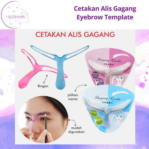 Eyebrow Template Eye Brow alat untuk membuat alis CETAKAN ALIS EYEBROW TEMPLATE DENGAN GAGANG PEMBUA