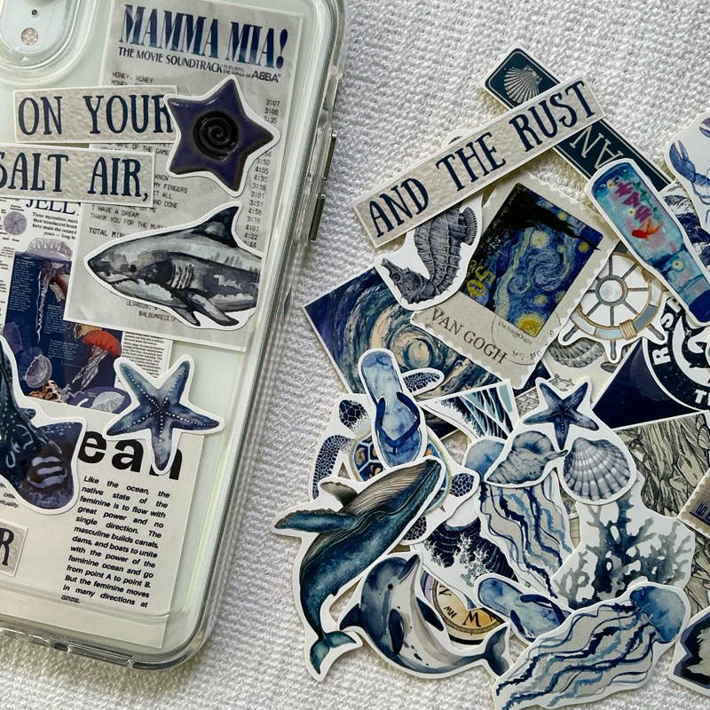 

ready stock! AESTHETIC STICKERS (ocean ver) LIMITED STOCK!!
