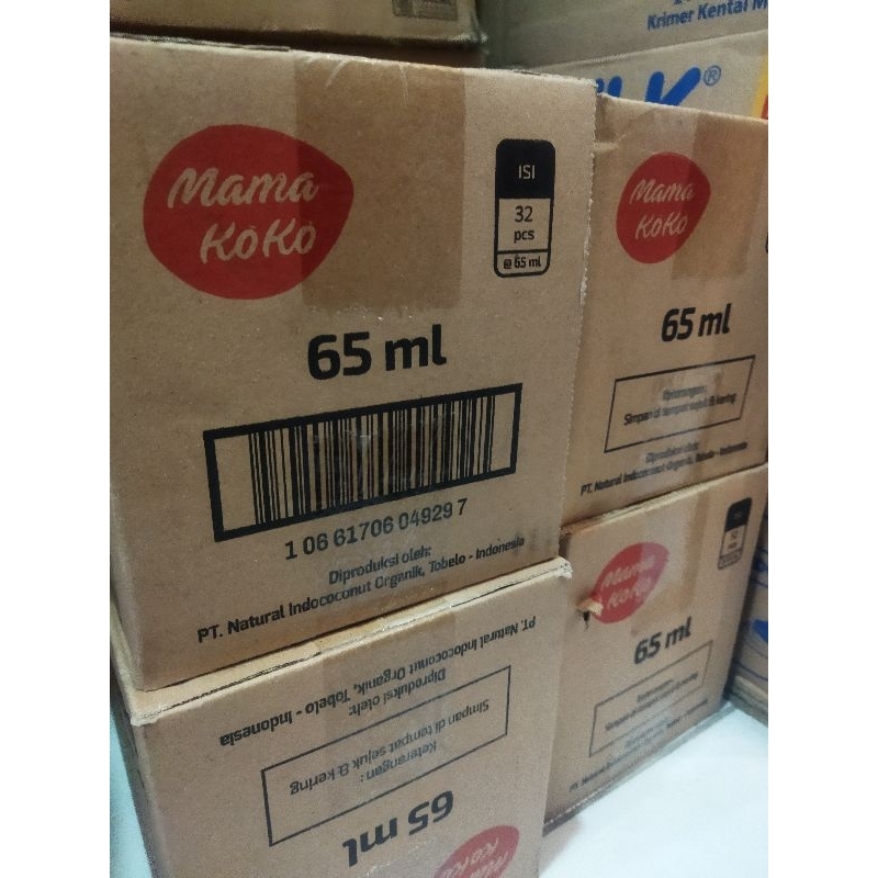 

santan mamakoko 65ml. 1dus isi 32pcs