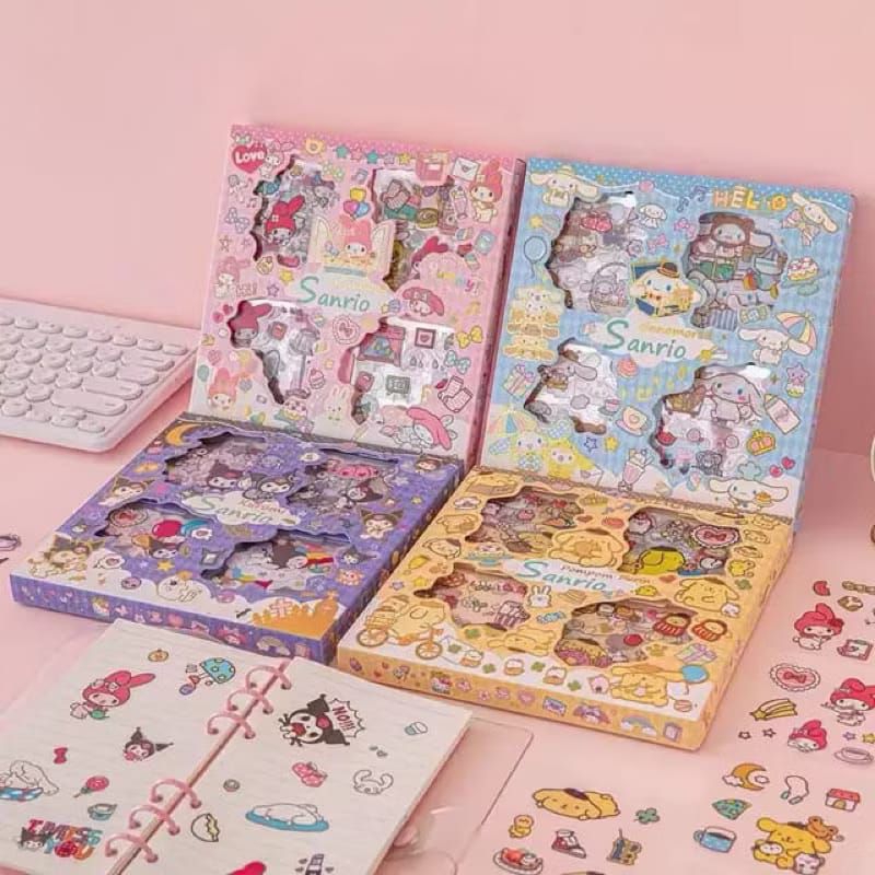 

RAMEO 939 (100 lembar) stiker sanrio lucu waterproof stiker botol minum