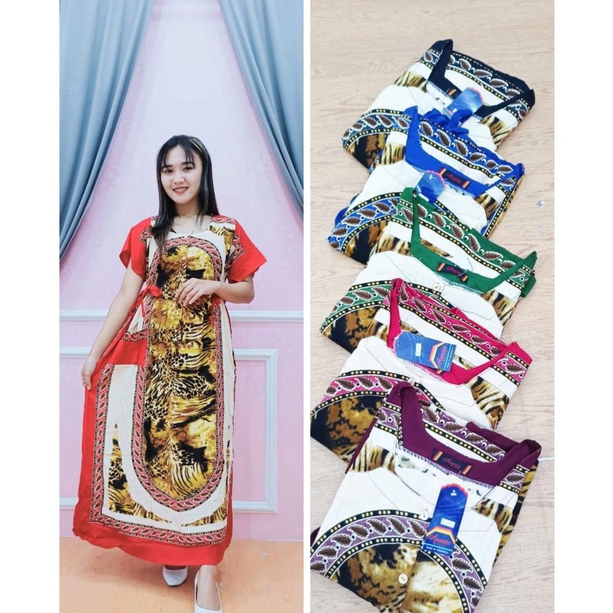 Terbaik DASTER MOTIF LEOPARD  DASTER FASHION WANITA