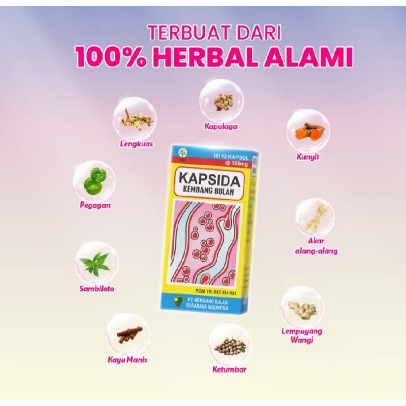 Kapsida Kembang Bulan - Kapsul Bersih Darah