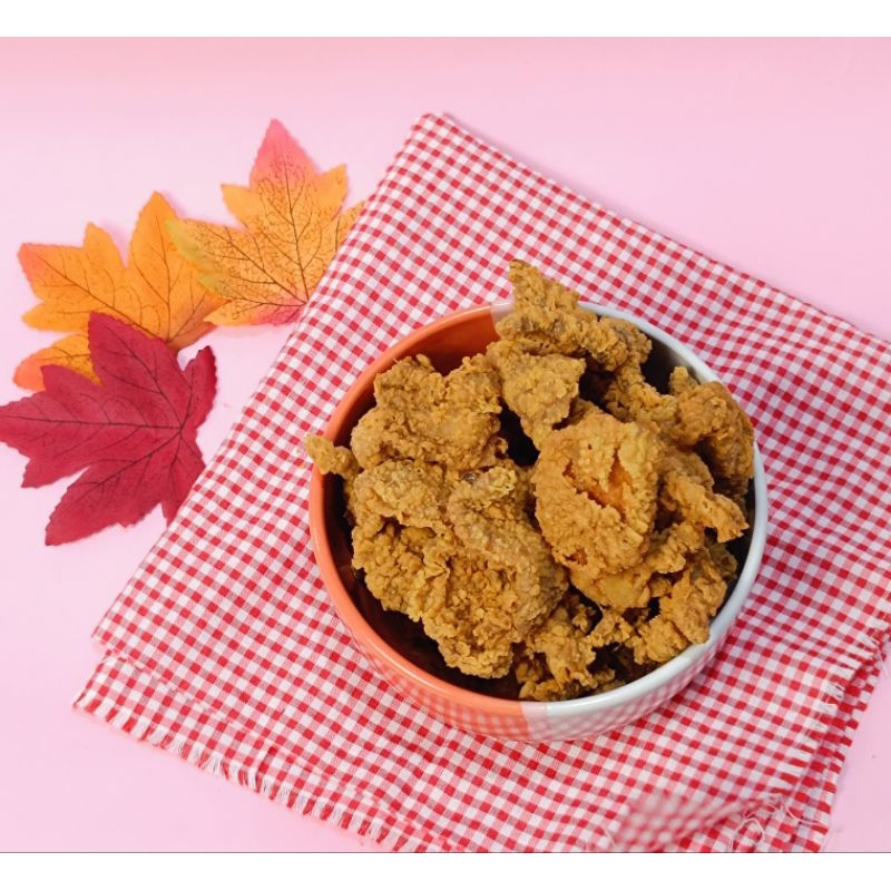 

Vinsa Crispi Keripik Kulit Ayam Crispy Original Kemasan Jumbo | Camilan Renyah Gurih | Snack Kering