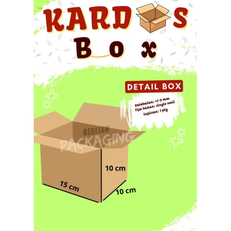 

KARDUS PACKING MURAH UKURAN 15X10X10