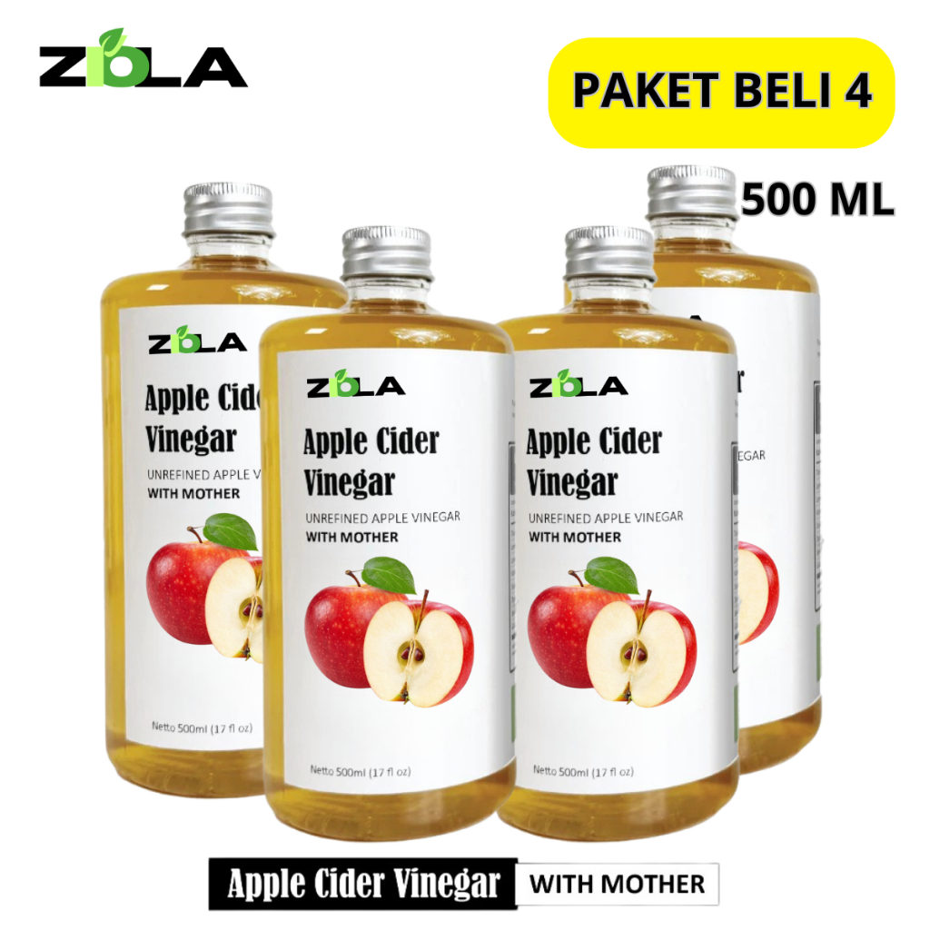

ZIOLA Cuka Apel With Mother 500 ML (4 Box)