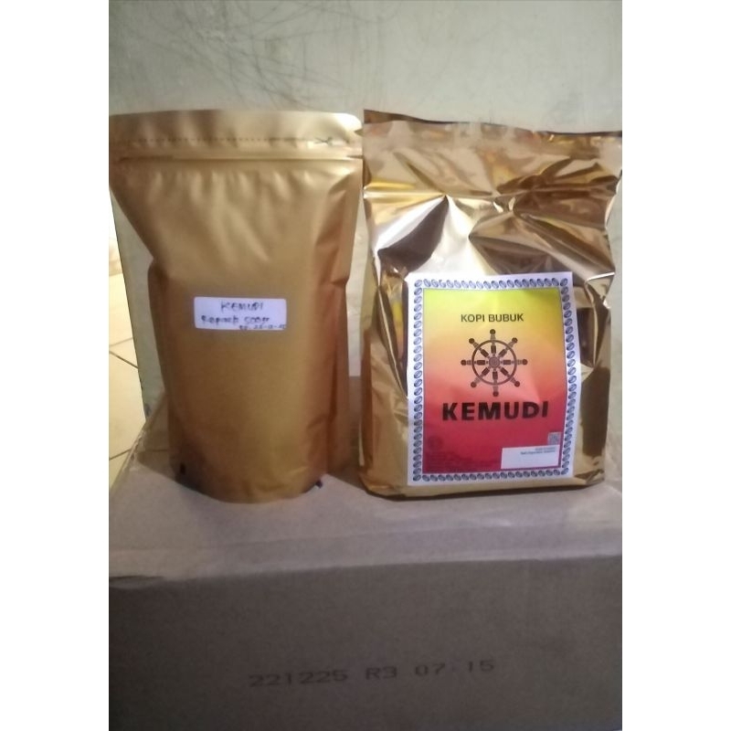 

kopi murah merk KEMUDI by santos kapal api dikemas 500gr