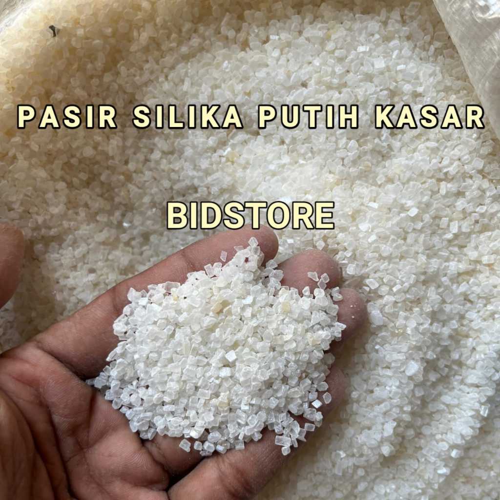Silika Kasar No 3 Silika putih Kasar Filter air minum Filter Aquarium Pasir dasaran aquarium Sand bl