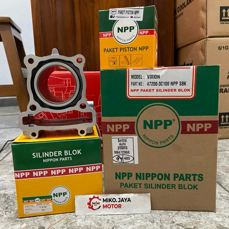 BLOK SEHER PISTON KIT 47200-3C100 VIXION OLD LAMA , VIXION NEW ORIGINAL NPP