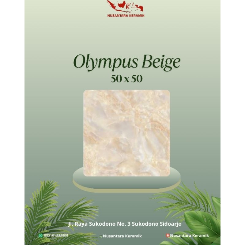 Keramik Lantai Olympus Beige Jupiter uk 50x50