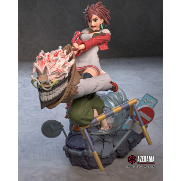 Momo x Okarun Dandadan Figure Statue Resin
