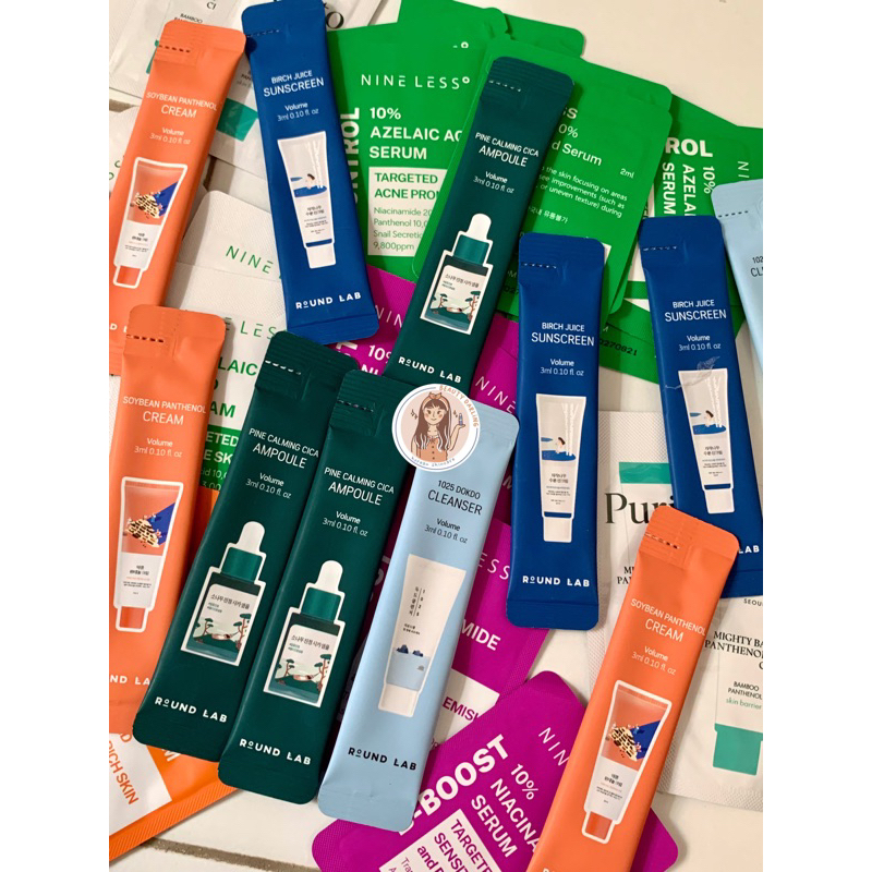 WAJIB MEMBACA DESKRIPSI BOX KOREA SAMPLE SIZE TONER SERUM CREAM CLEANSING FOAM