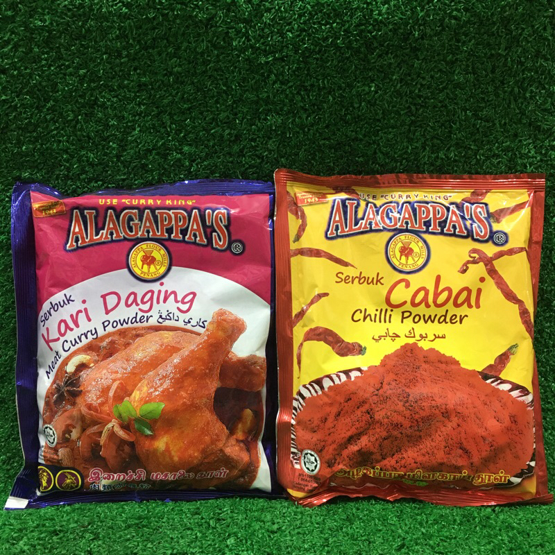 

Alagappas Curry / Chilli Powder Bubuk Kari / Cabe 230gr Impor Malaysia HALAL
