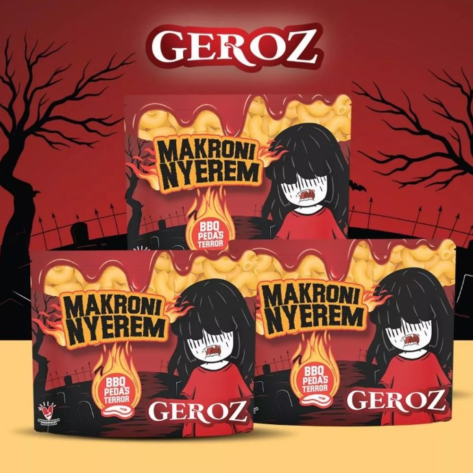 

JTTOP" Geroz - Makroni Nyerem - Rasa BBQ isi 3