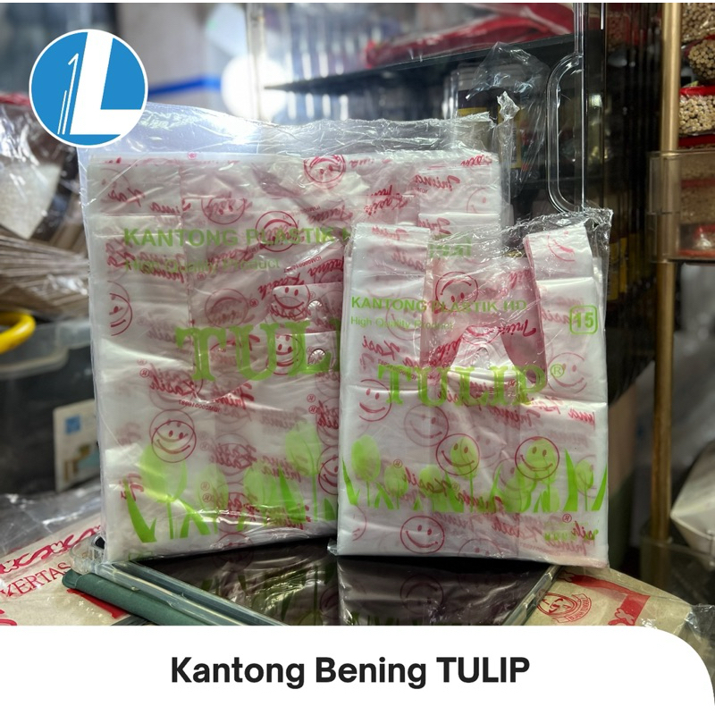 Kantong Plastik Bening TULIP / Tulisan Terima Kasih