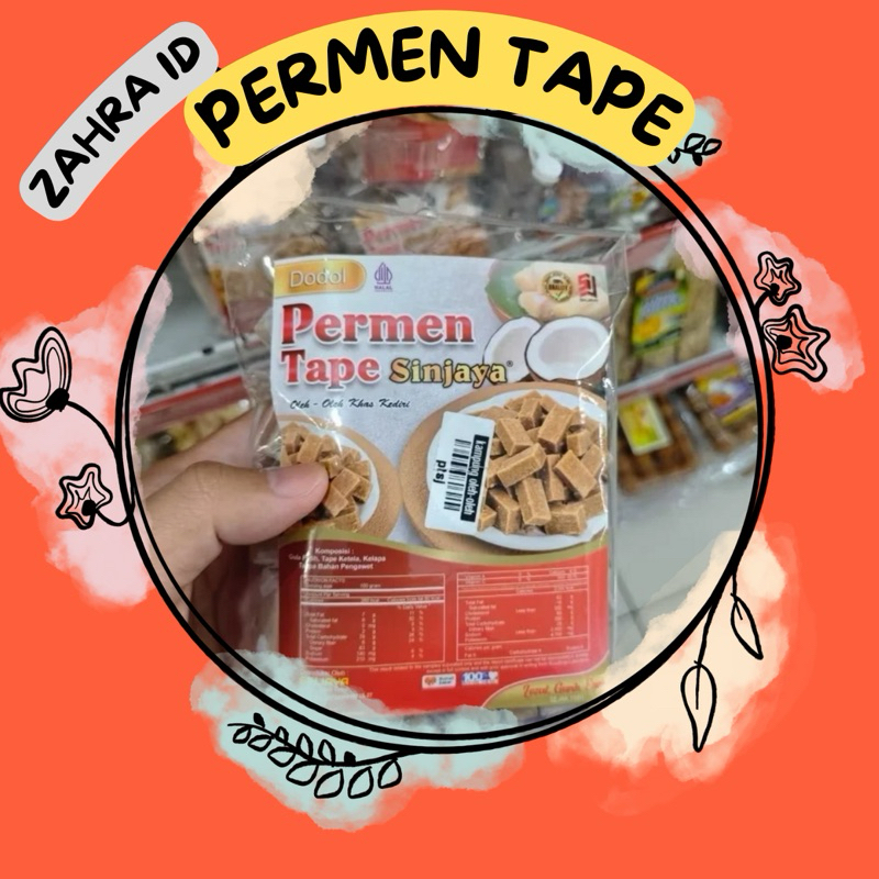 

150GR/250GR/400GR PERMEN TAPE SINJAYA KHAS KEDIRI - JAJANAN SNACK JADUL