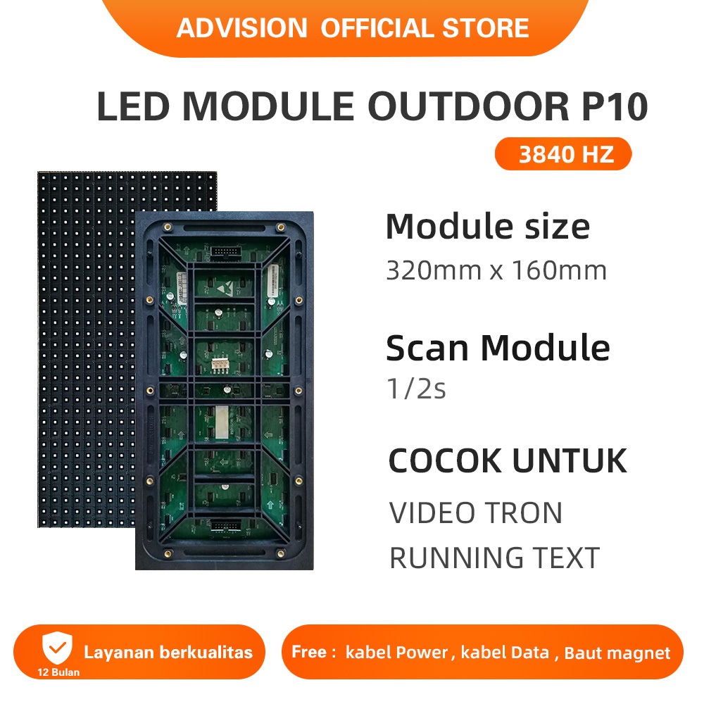 led videotron module p10 outdoor full color high quality