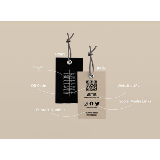 

handtag baju custom hangtag premium (700gsm)