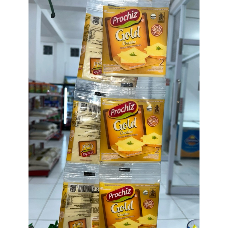 

KEJU PROCHIZ GOLD 26gr 1 PACK ISI 2 SLICES KEJU PROCHIZ CHEDDAR SUSU OLAHAN MAKANAN RINGAN CEMILAN ENAK