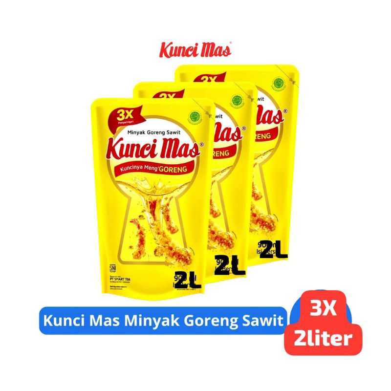 

Minyak Goreng Kunci Mas 2Liter × 3pcs