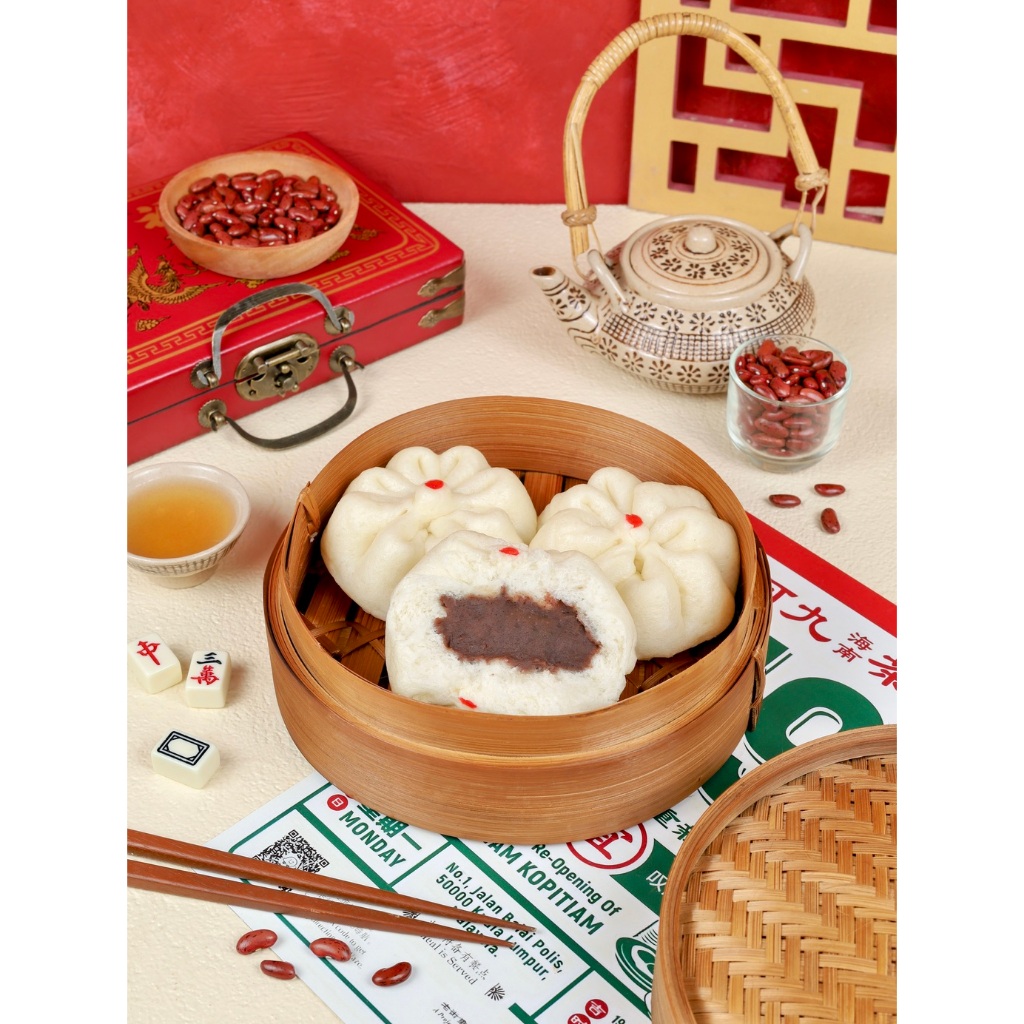 

DIMSUM JUNLI Pao Bakpao Kacang Merah Adzuki [FROZEN]