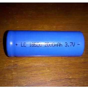Baterai Batrai Charge Cas Type 18500 3,7V 2000mAh Batre senter 18500 3.7V