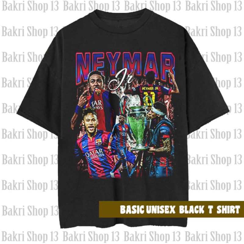 NEYMAR JR T-shirt/Kaos Bola Vintage Wash Neymar Jr Brazil Unisex