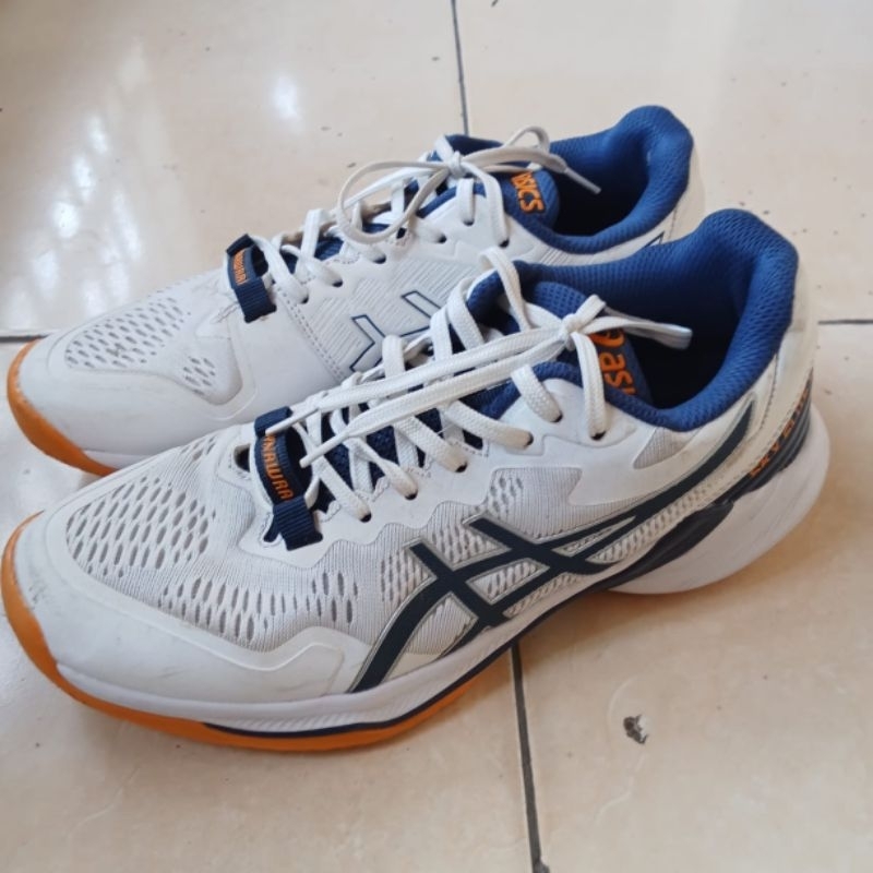 Sepatu tenis asics dynawrap sky elitf ff original bekas mulus