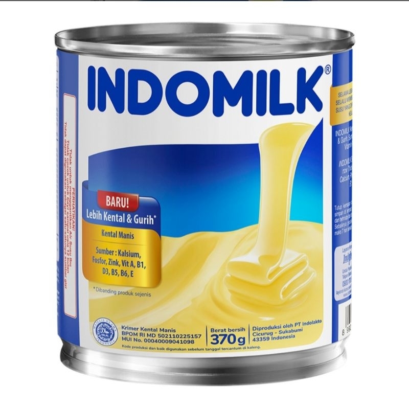 

Indomilk kaleng 370g rasa cokelat dan putih Swiss choco creamy original kental manis