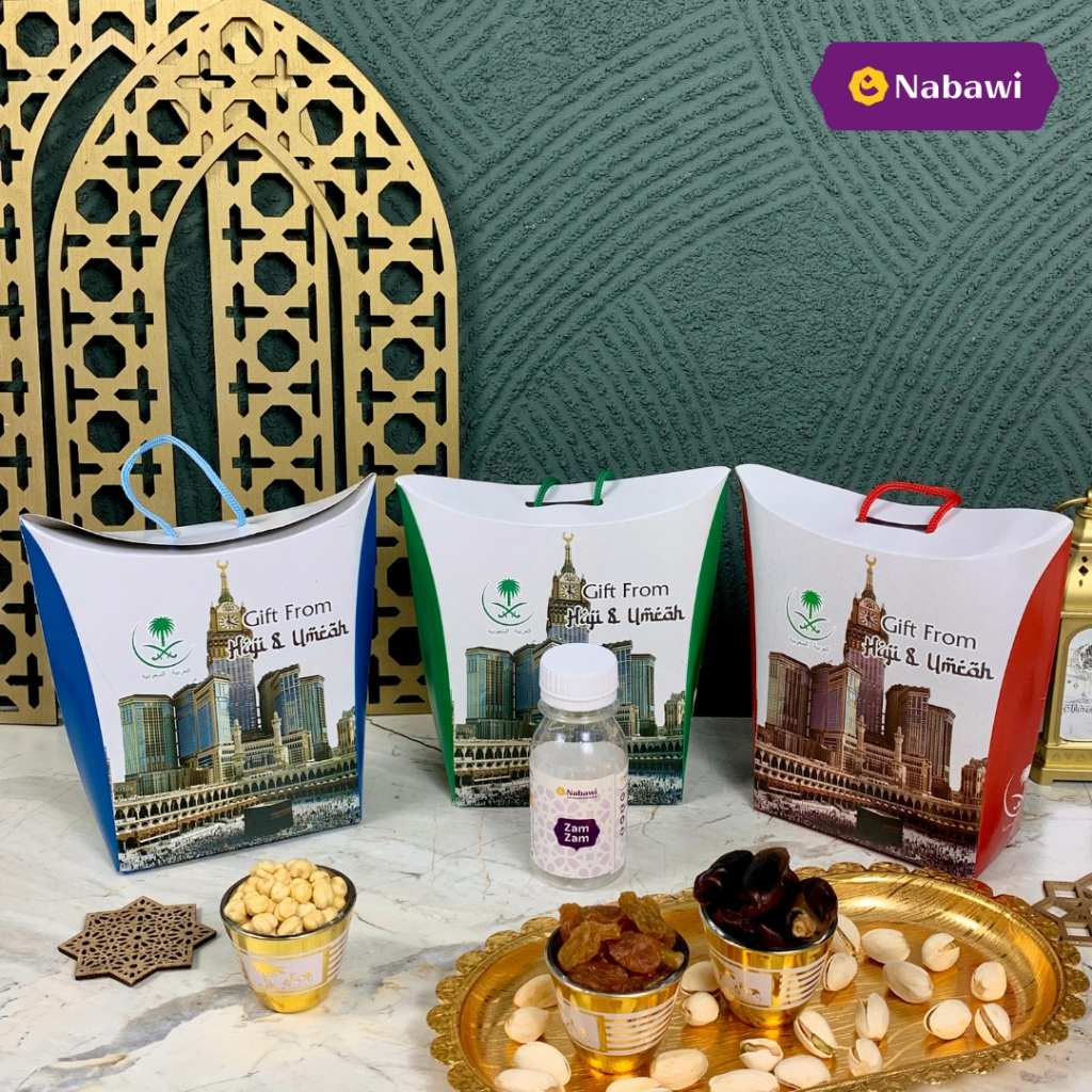 

Paket Hemat Dus Jinjing Oleh Oleh Haji Umroh Makanan Khas Arab Kacang Arab Fustuk Kurma Kismis