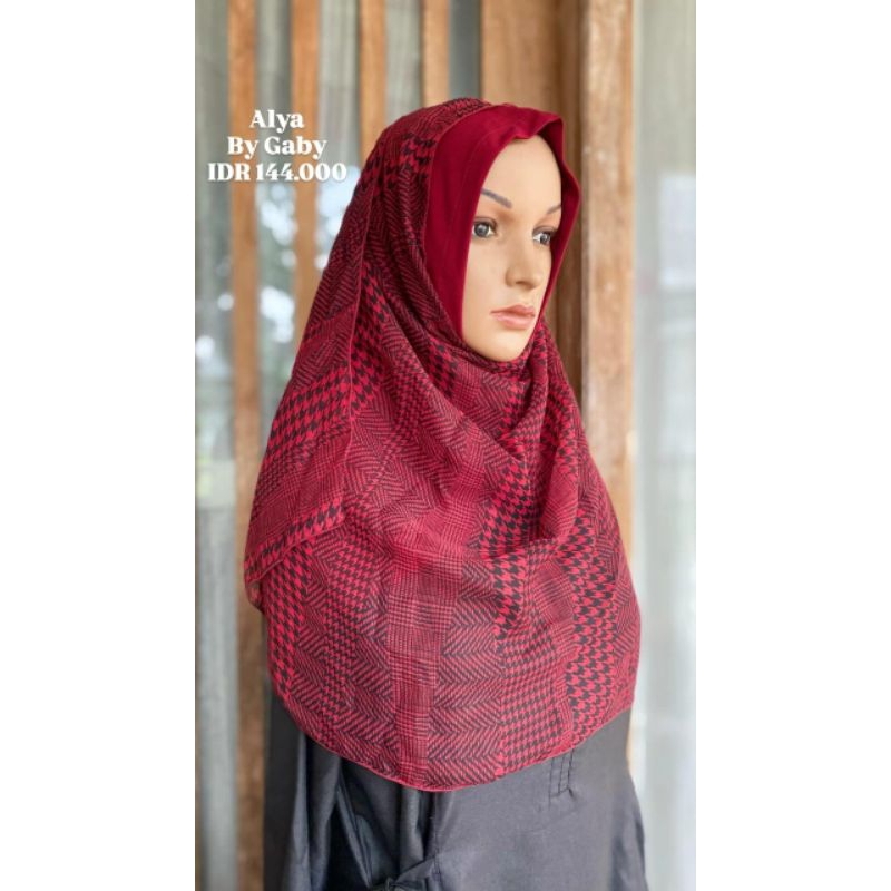 Kerudung Pashmina Instam Simple Alya by Gaby